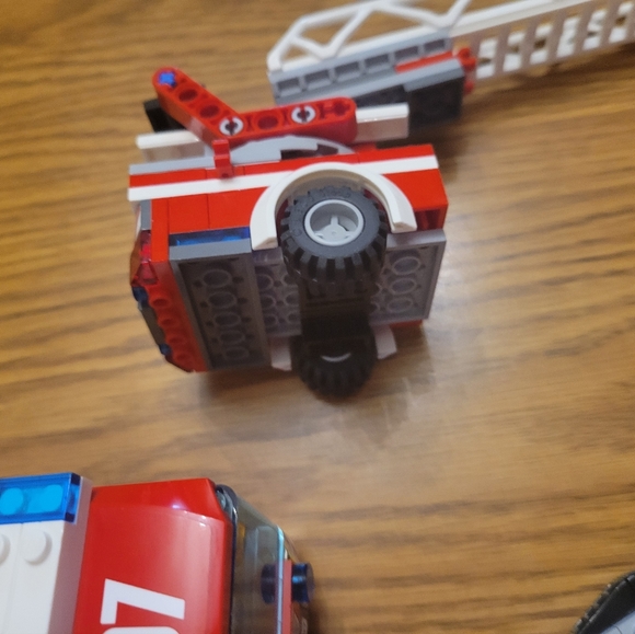 Lego Toys Lego Partial Firetruck Winners Podium Building Sets Missing Pieces Poshmark